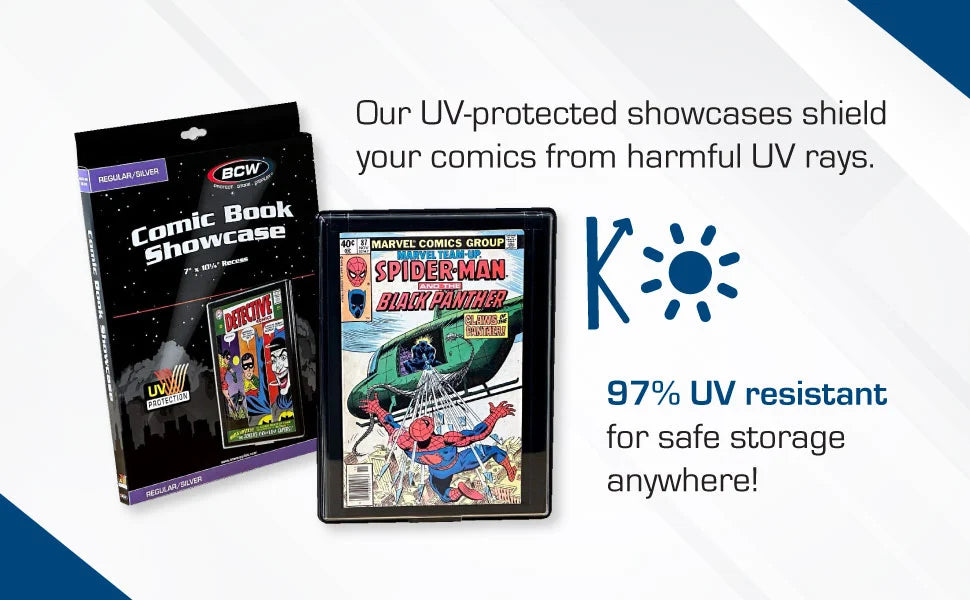 5 x BCW Comic Book Showcase - Current - UV