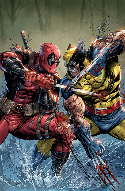 DEADPOOL & WOLVERINE: WWIII #2 UNKNOWN COMICS TYLER KIRKHAM EXCLUSIVE  VIRGIN VAR (06/12/2024)