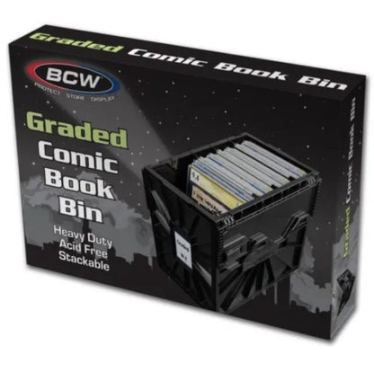 5 X BCW Graded Certified Comic Book Storage Plastic Bin Stackable Box Heavy Duty